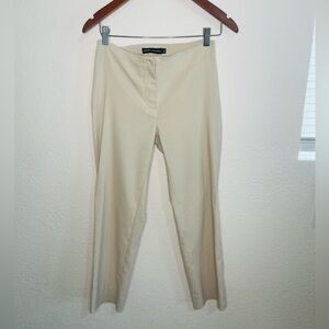Avenue Montaigne Cream Cropped ankle pants
